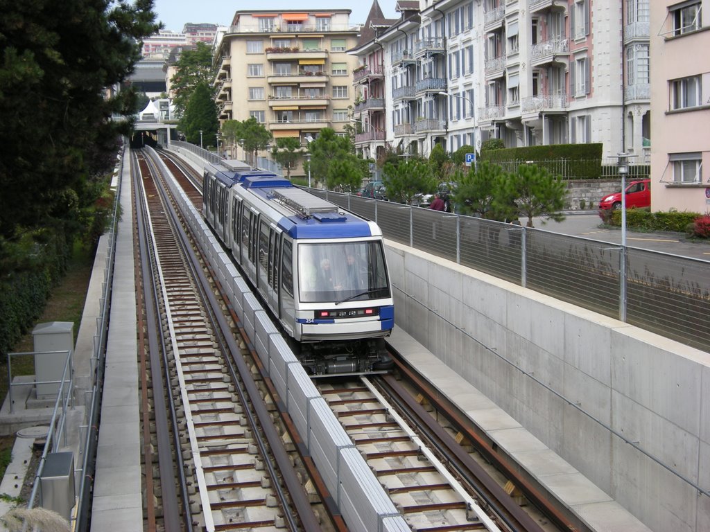 Automatische Metro Lausanne (Quelle mapio.net)