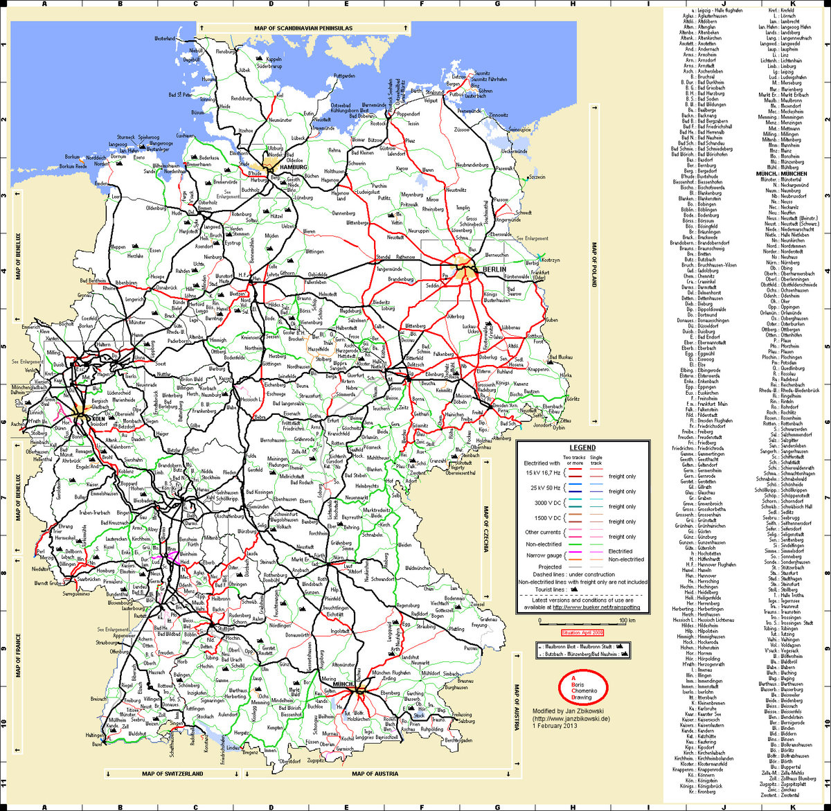 Bahnstrecken in Deutschland