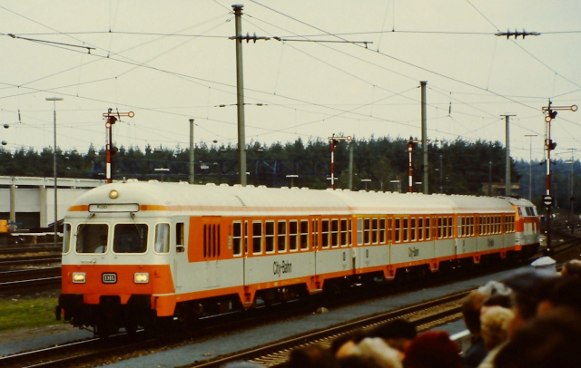 City-Bahn-Zug mit Karlsruher Steuerwagen