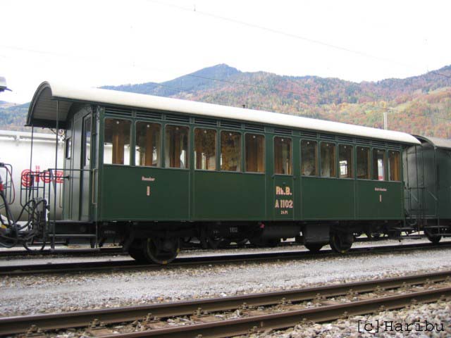 Rh.B. A 1102 2-achsiger Plattformwagen (Quelle und Foto haribu.ch)
