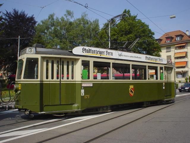 Tram Typ Lufter Bern. Urheber Wikipedia Benutzer Monbijouwiki.