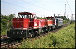 Em 846 350-7 / 270 002 des Werks Stahl Gerlafingen am Ende eines Lokzugs der am 24.06.2010 durch Lehrte-Ahlten fuhr