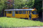 Straßenbahn-Arbeitswagen Tatra T3D der Chemnitzer Verkehrs-Aktiengesellschaft.