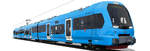 Stadler X15p der Stockholm Transport (SL) in der Visualisierung. Die Triebzge sollen auf der Roslagsbanan fahren, die von der Storstockholms Lokaltrafik (SL) betrieben werden.