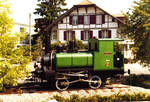 H 1/2 Nummer 2  Elfe  als Denkmallokomotive in Ostermundigen.