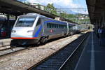 SBB Pendolino 470 002 als Eurocity 15 nach Milano Centrale in Lugano (Quelle Wikipedia, Bild Alfenaar, CC BY-SA 2.0)
