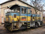 Diesel locomotive in the Lőrinci Steel Works (Pestszentlőrinc, Budapest, Hungary).