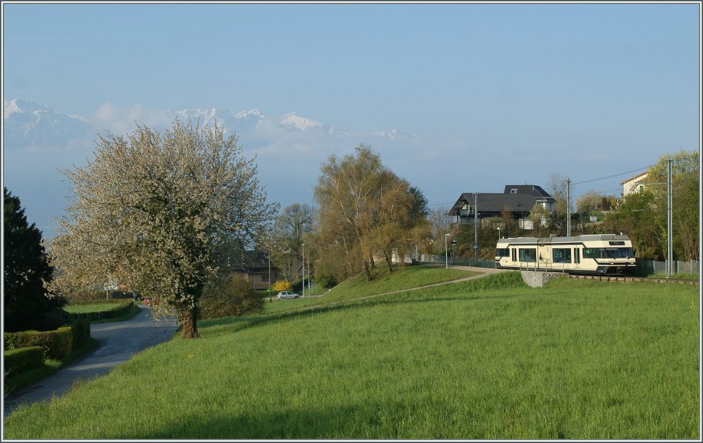 CEV GTW bei Ch�teau d'Hauteville. 
17. April 2012