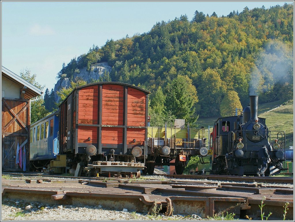 Die CTVJ E 3/3 8494 in Le Pont.
4. Okt. 2009