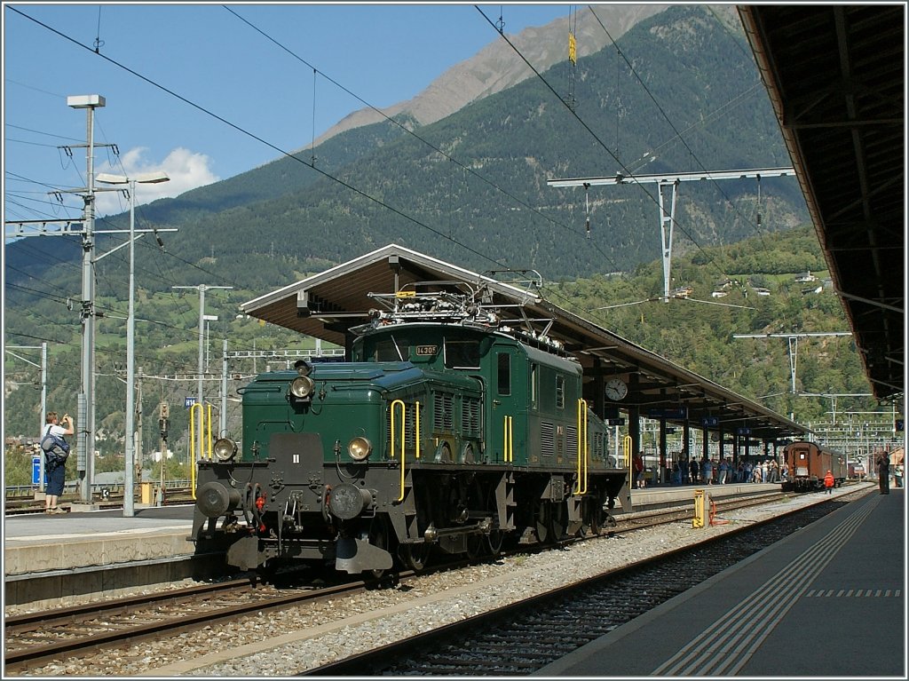 Die SBB Ce 6/8 14305 in Brig.
20. Aug. 2011