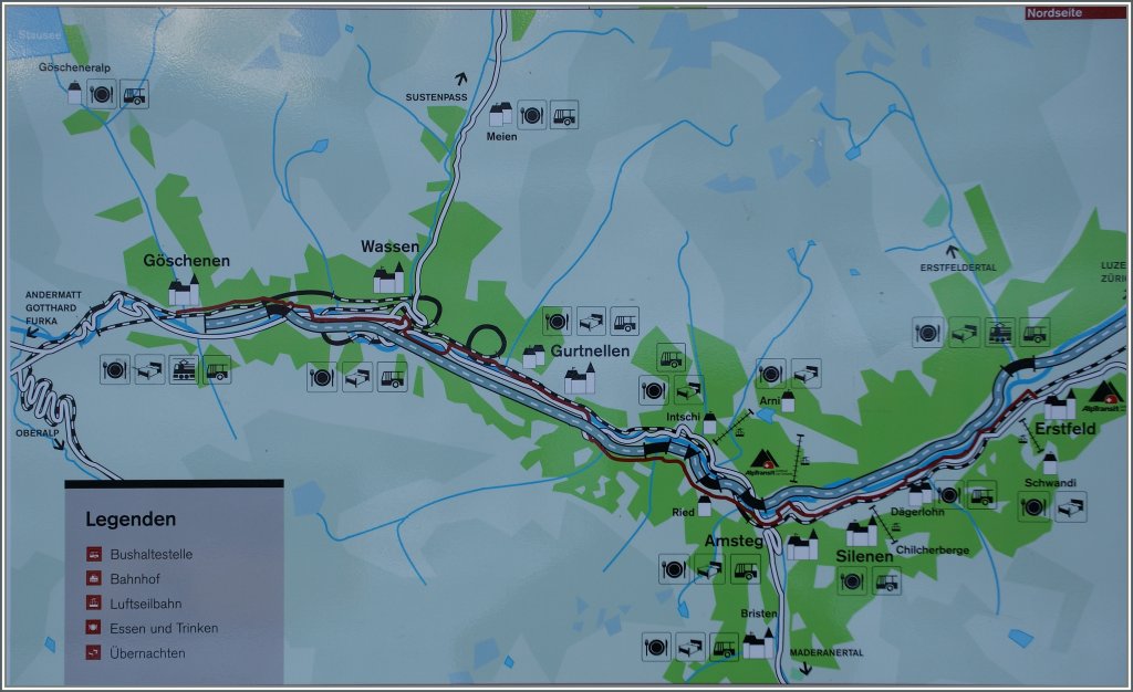Ein Detailplan der Gotthard Nord Rampe - falls man zu Fuss unterwegs ist...
12.12.12