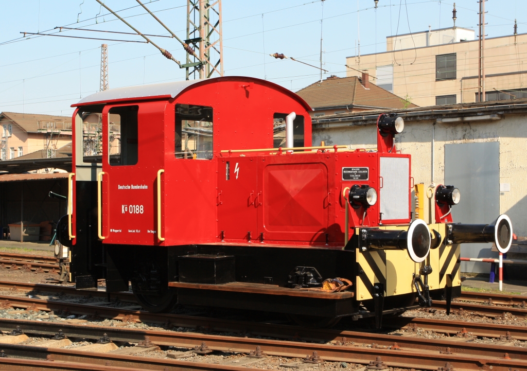 K� 0188 (ex 311 188) am 23.04.2011 im S�dwestf�lische Eisenbahnmuseum in Siegen. Die Lok wurde 1935 bei der Maschinenfabrik Esslingen mit der Fabriknummer 4290 gebaut.