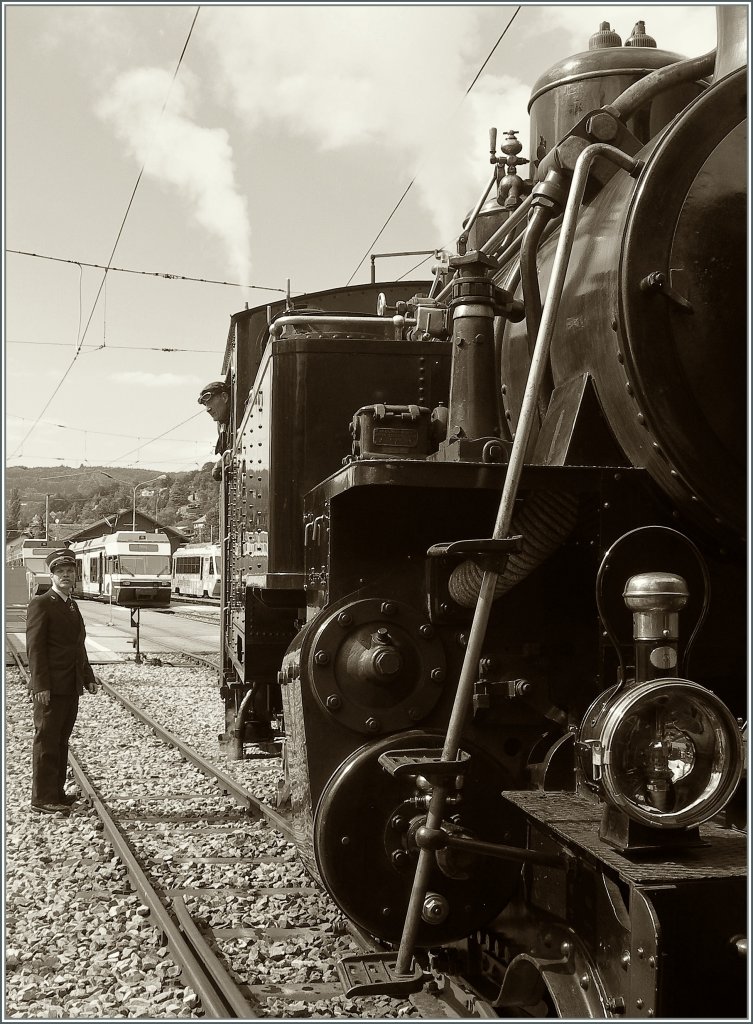 Museumbahnambiente.
Blonay, den 8. Juli 2012