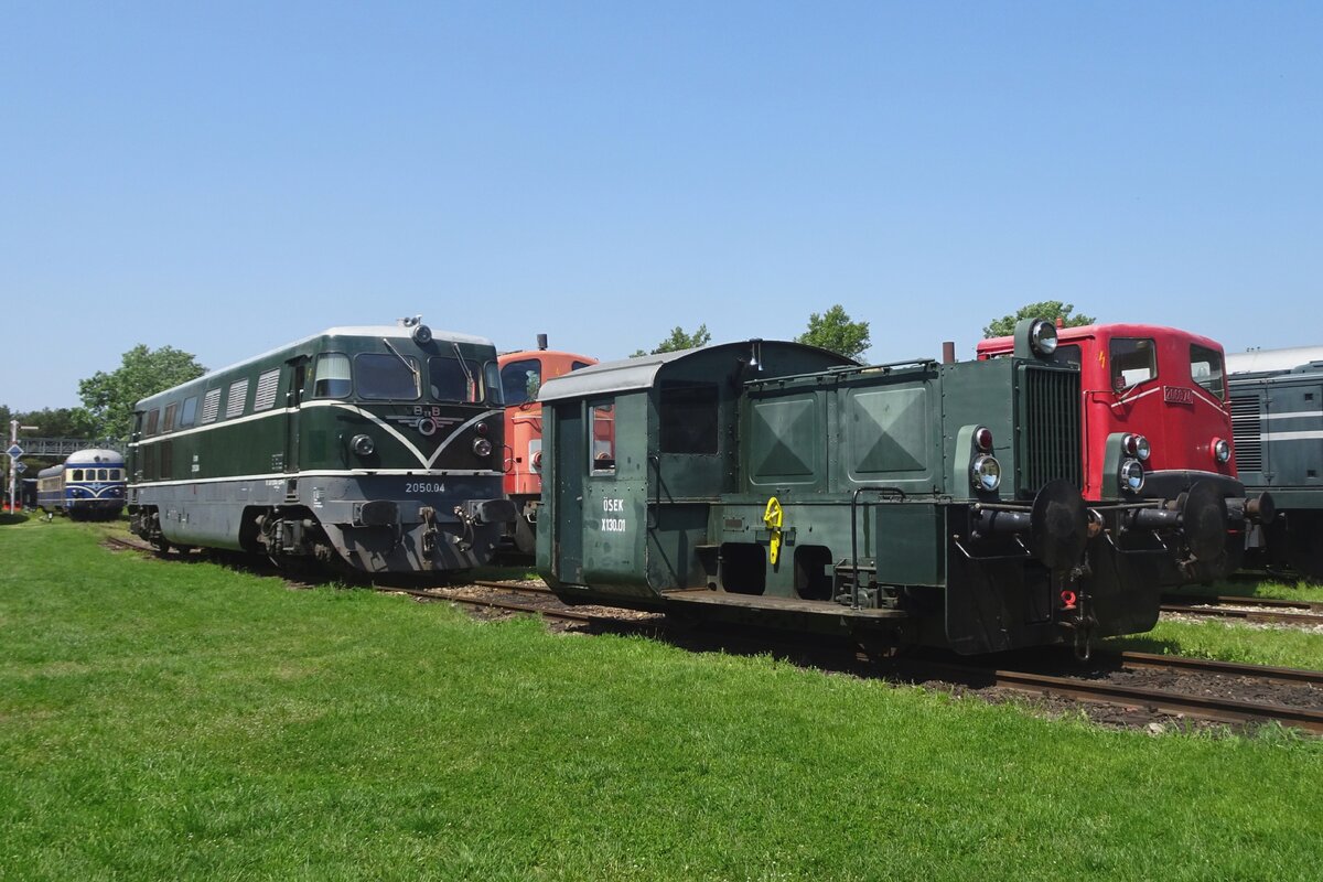 Am 21 Mai 2023 war es Zeit f�r die Dieseltage ins Heizhaus Strasshof und X130.01 steht mit andere Exponate ins freien Feld innerhalb des Eisenbahnmuseums.