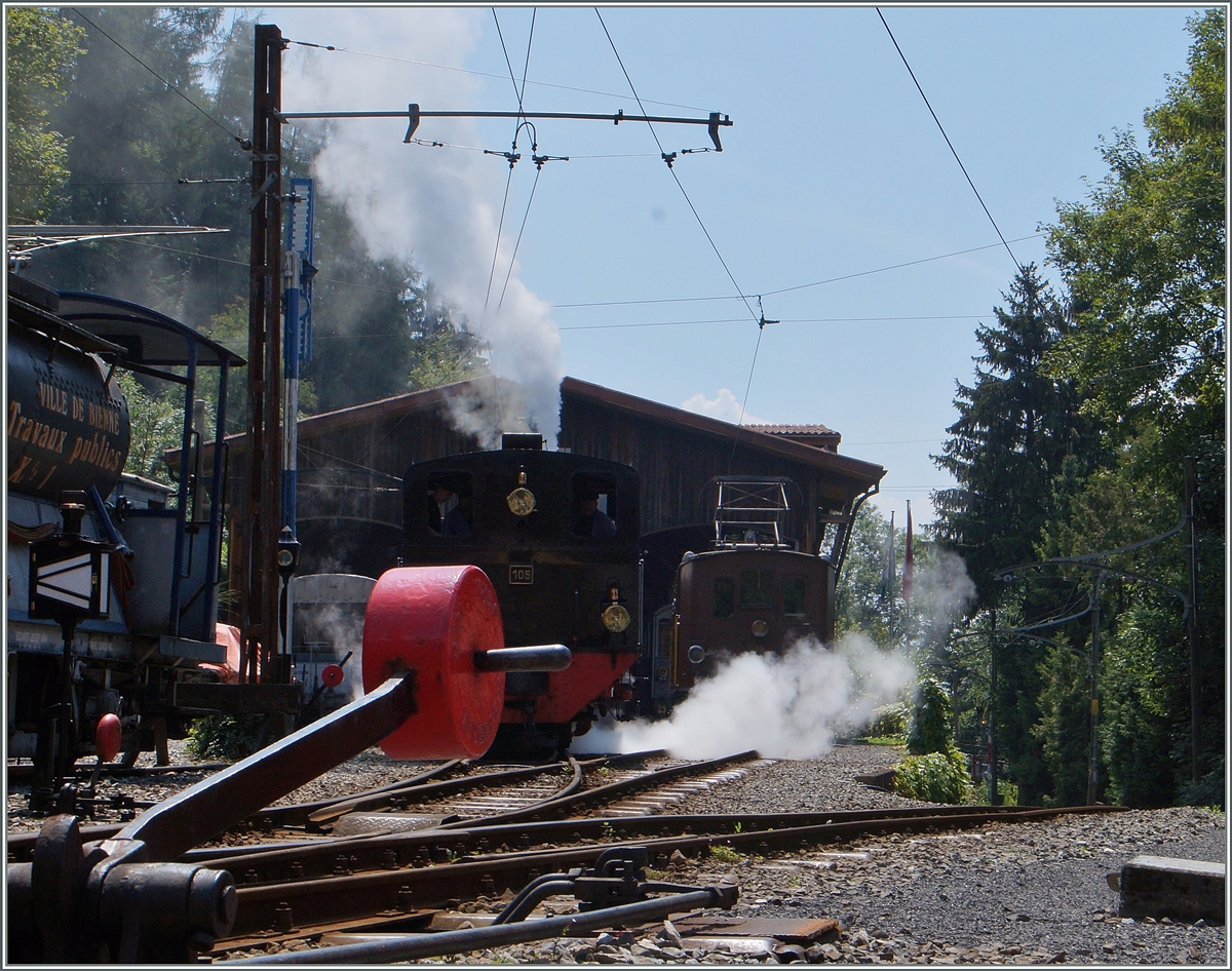 Blonay-Chamby-Bahn Ambiente unter dem Titel  Motiv verdeckt .
Chaulin, den 1. Aug. 2014