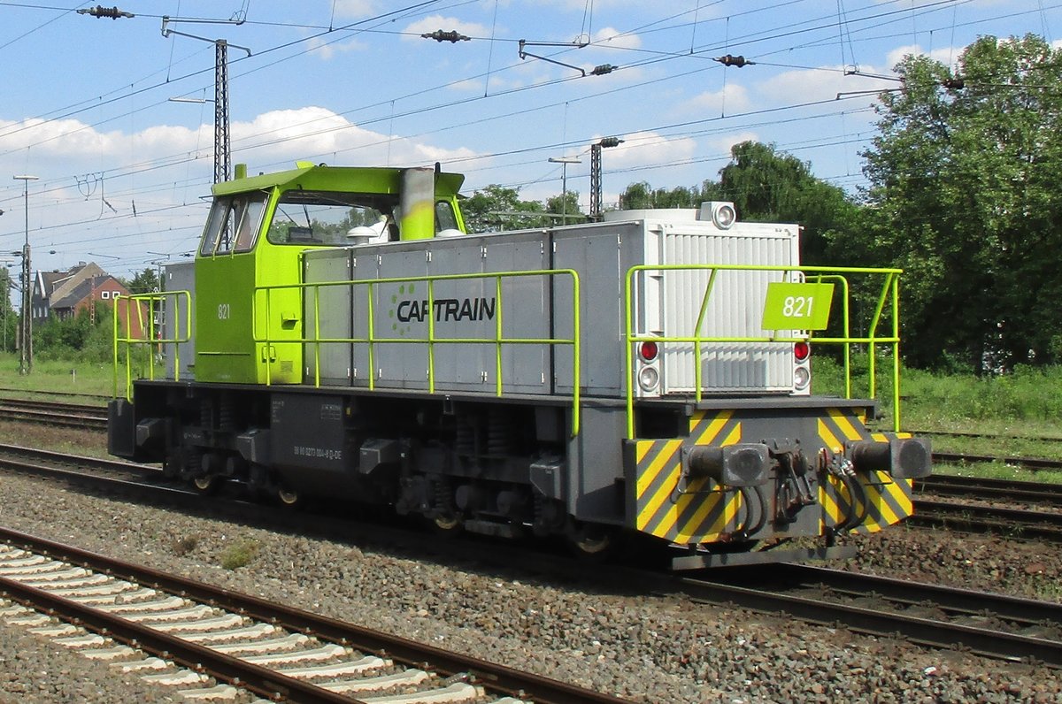 CapTrain 821 durchfahrt am 22 Mai 2017 Oberhausen Osterfeld S�d.