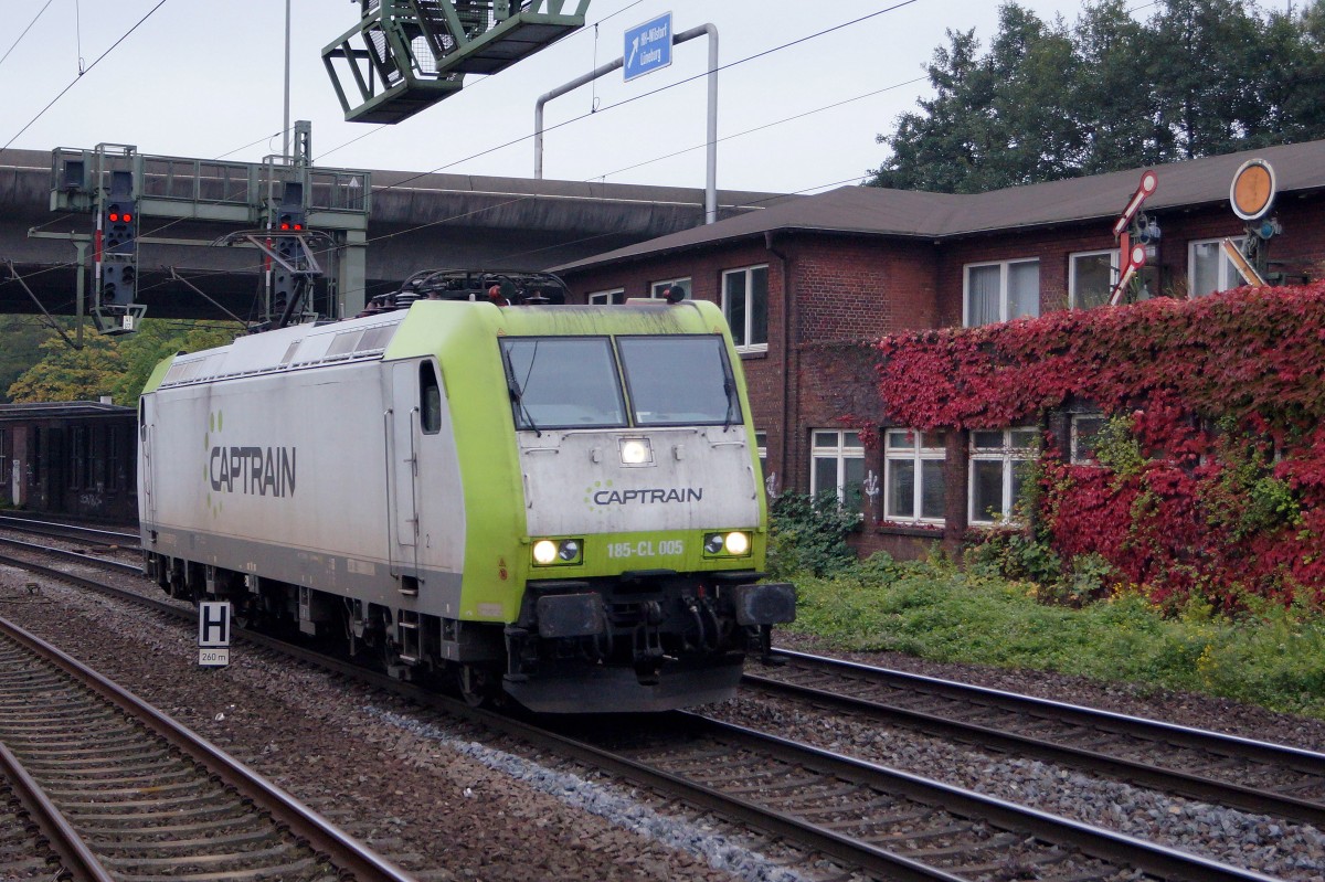 CAPTRAIN: Züge der CAPTRAIN in HAMBURG HARBURG unterwegs. Aufnahme vom 14. Oktober 2015.
Foto: Walter Ruetsch