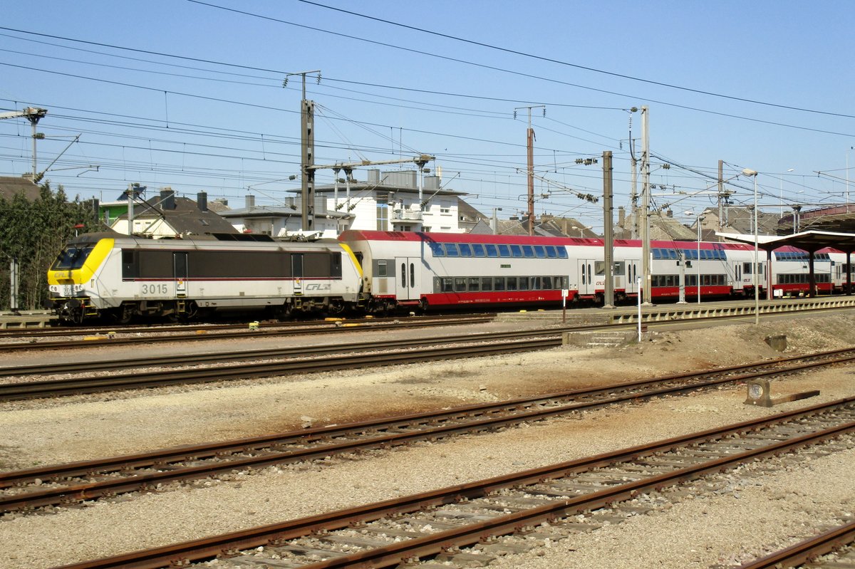 CFL 3015 treft am 28 März in Bettembourg/Beetebuerg ein.