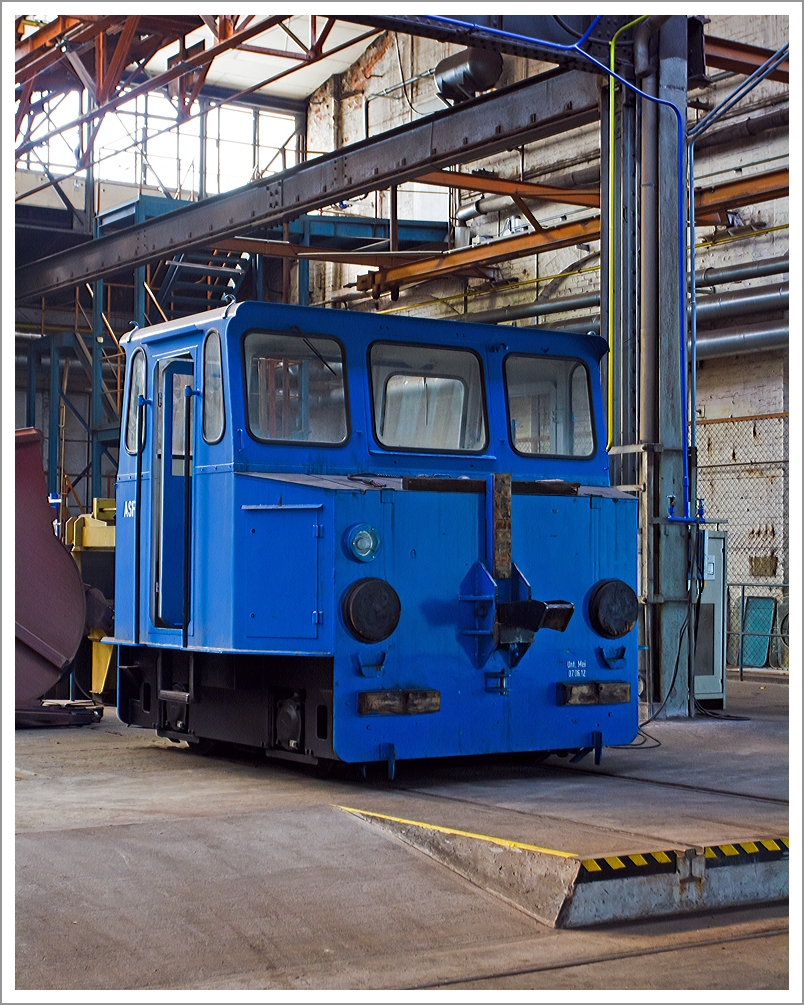 
Das Akkuschleppfahrzeug ASF 2 von und im Dampflokwerk Meiningen am 24.08.2013.