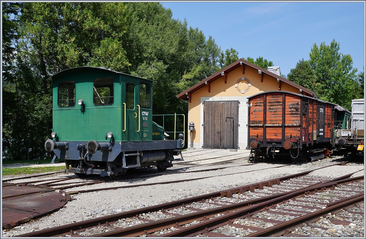 Der CTVJ Tm I 102 im  Museums -Gelände von Le Pont. 

28. August 2018