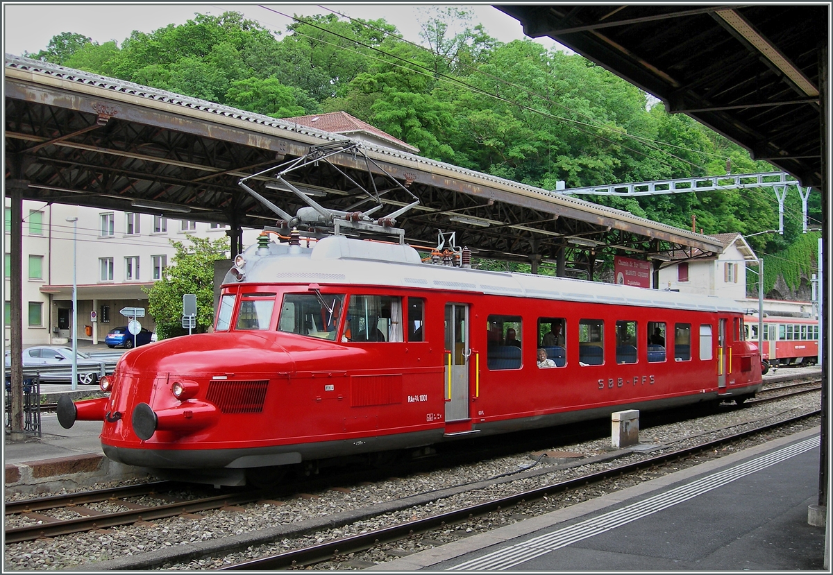 Der RAe 2/4 1001 in Vevey. 
12. Juni 2010