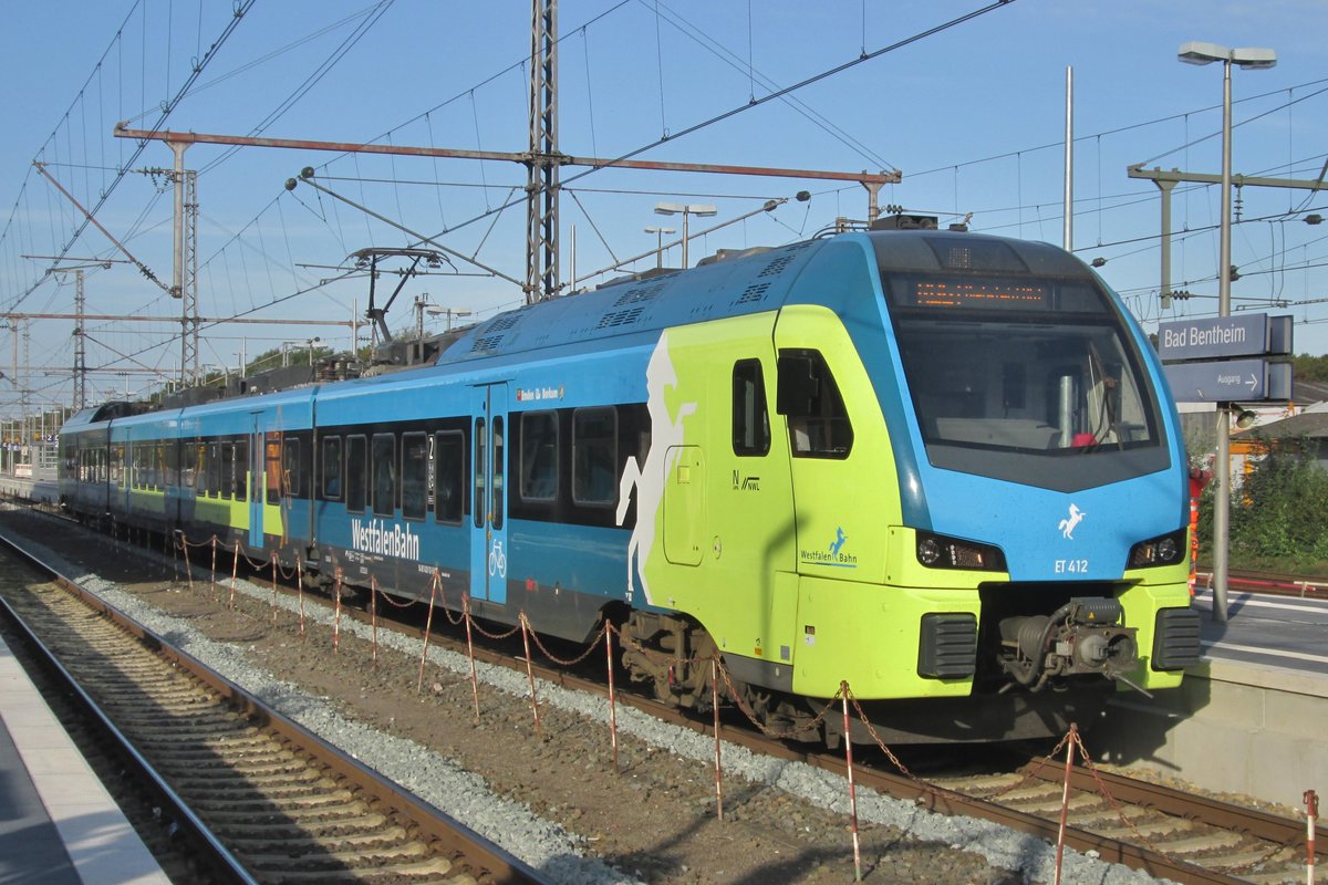 ET 412 steht am 10 J�nner 2017 in Bad Bentheim.