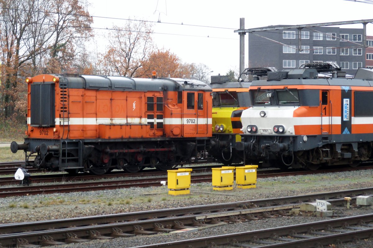Ex-LOCON 9702 rangiert in Amersfoort am 5 Dezember 2018.