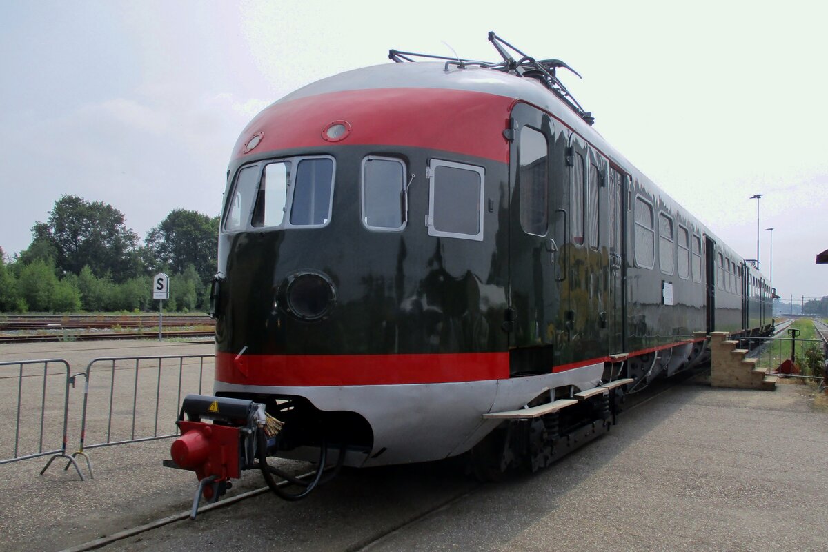 Ex-NS 252, in Eigentum des Niederlandisches Staatseisenbahnmuseum Utrecht, steht am 10 Juni 2018 w�hrend ein Ausstelung in Blerick.
