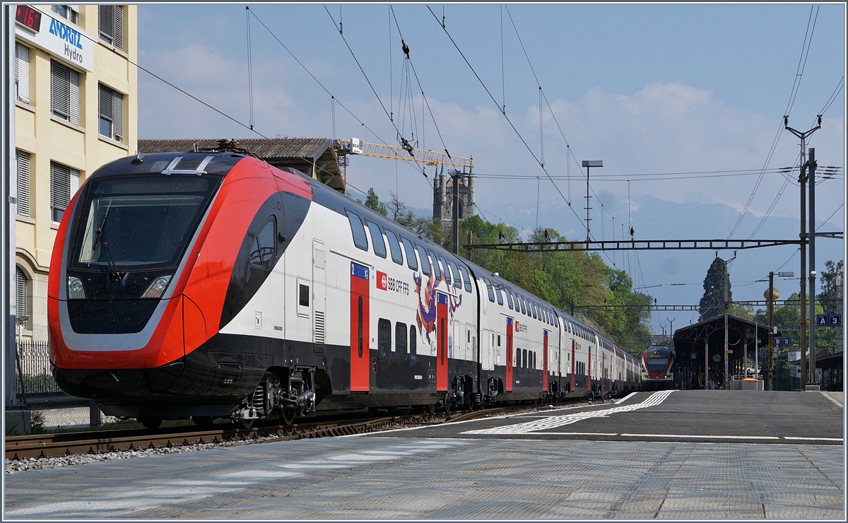 In Vevey stand heut dieser RABe 502.
11. April 2017