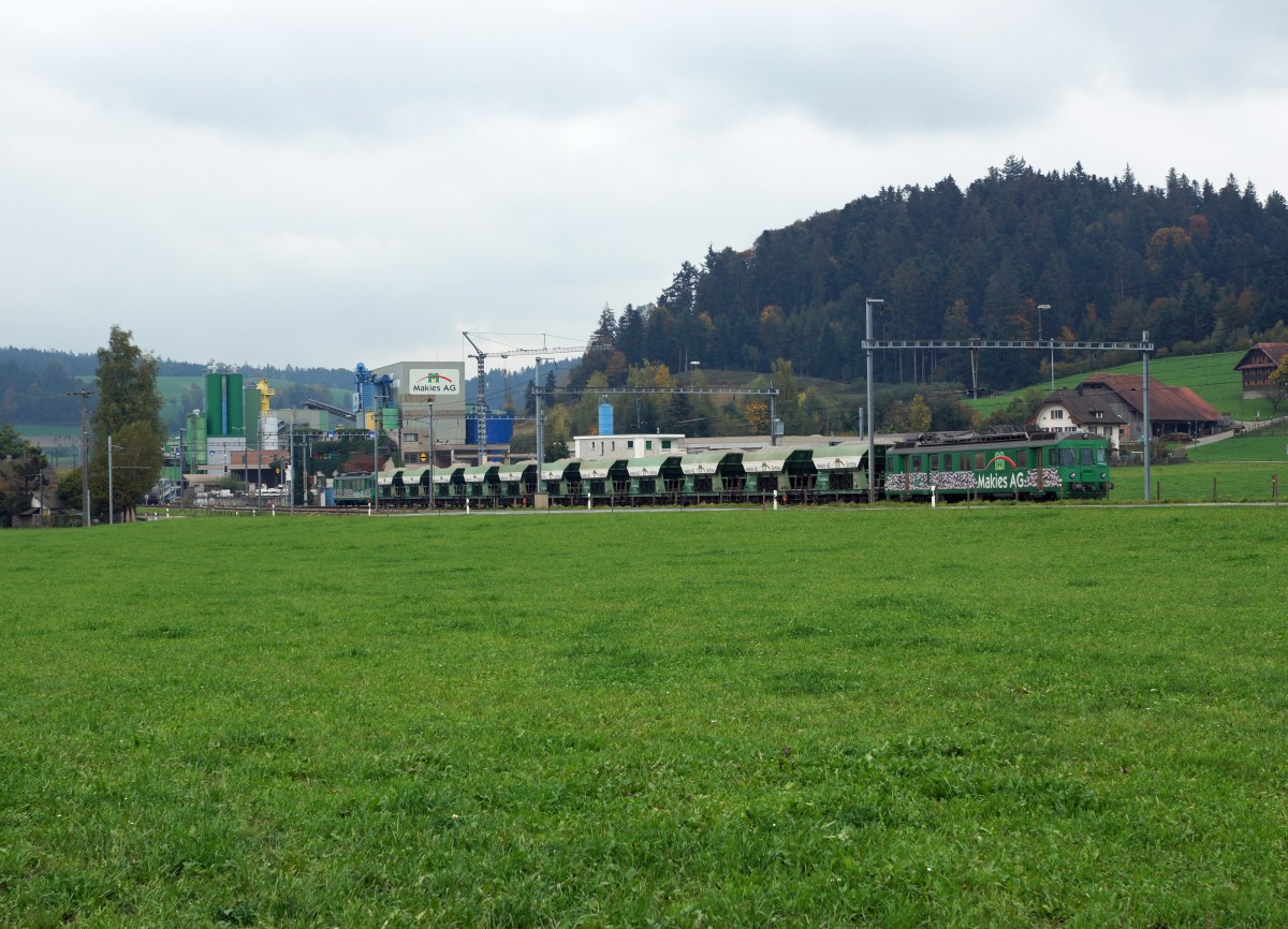 Makies AG: Gesamtansicht des Kieswerks Gettnau vom 11. Oktober 2015.
Foto: Walter Ruetsch