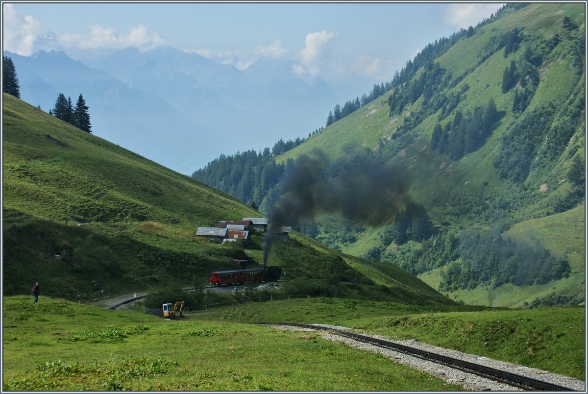 Mit Dampf geht es z�gig hinauf...
(30.08.2013)