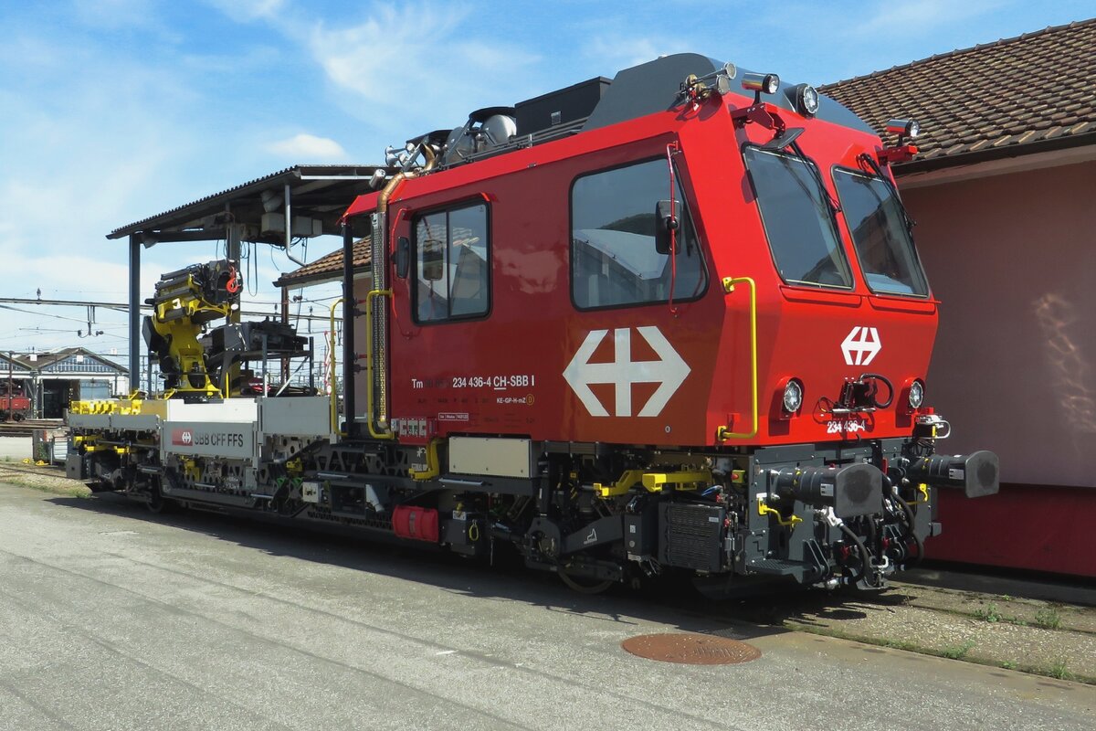 SBB Infra 234 436 steht am 21 Mai 2022 ins bw von Olten am Offener Tag.