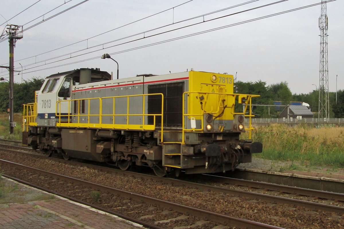Solofahrt für 7813 durch Antwerpen-Noorderdokken am 18 Juni 2014.