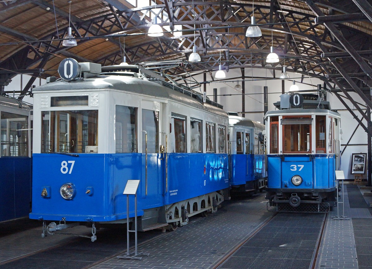 STRASSENBAHNBETRIEBE IN POLEN
Strassenbahn KRAKAU
Ein Blick in das Strassenbahnmuseum Krakau am 13. August 2014.  
Foto: Walter Ruetsch