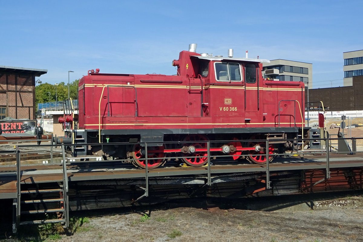 V 60 366 steht am 15 September 2019 ins S�ddeutsches Eisenbahnmuseum Heilbronn.
