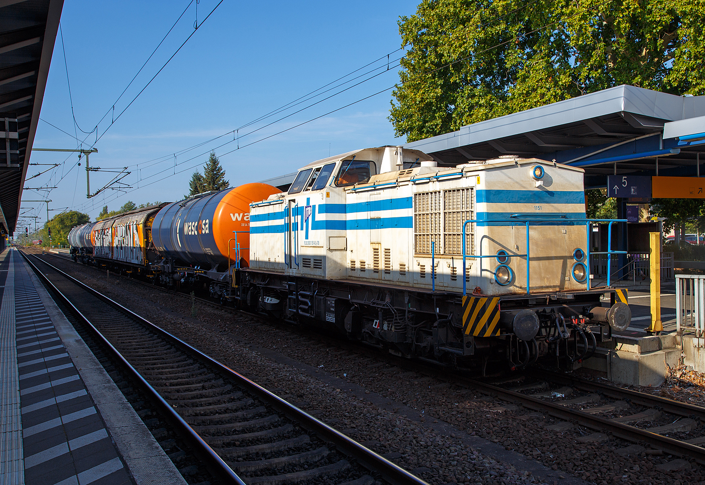 Die 1151 der ITB - Industrietransportgesellschaft mbH Brandenburg (92 82 0001 151-0 L-ITB), fährt am 19.09.2018 mit einem Güterzug durch den Hbf Brandenburg an der Havel.

Die V 100.1 wurde 1983 von LEW (VEB Lokomotivbau Elektrotechnische Werke „Hans Beimler“, Hennigsdorf) unter der Fabriknummer 12524 gebaut und an die Deutsche Reichsbahn als DR 110 242-5 geliefert, 1981 erfolgte der Umbau zur DR 112 242-3 im Bw Cottbus.  Zum 01.01.1992 erfolgte die Umzeichnung in DR 202 242-4 und zum 01.01.1994 in DB 202 242-4 in Mai 2000 erfolgte die Ausmusterung bei der DB und sie ging ans SFZ - Schienenfahrzeugzentrum in Stendal, 2003 dann an die NEG - Norddeutsche Eisenbahngesellschaft mbH in Trier als Nr. 03, 2006 ging es dann zur CFL Cargo wo sie als 1151 bezeichnet wurde (92 82 0001 151-0 L-CFLCA). Letztlich im Juni 2014 ging sie dann an die ITB - Industrietransportgesellschaft mbH Brandenburg in Brandenburg an der Havel, blieb aber weiterhin in Luxemburg registriert bzw. eingestellt. 
