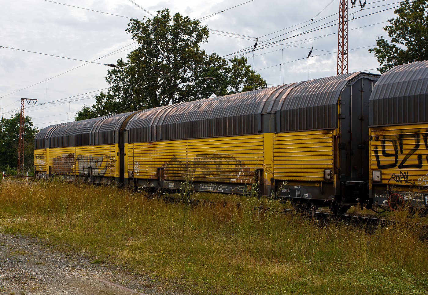 Vierachsiger zweigliedriger (2 x 2) geschlossener Doppelstock-Autotransportwaggon, 23 80 2911 424-2 D-ARS der Gattung/Bauart Hccrrs 5.833 M der ARS Altmann AG mit Sitz im bayerischen Wolnzach, am 01 August 2024 im Zugverband bei einer Zugdurchfahrt in Rudersdorf (Kreis Siegen).

Diese Wagen wurden von Greenbrier Europe im Werk Wagony Świdnica sp. z o. o. (Polen) gebaut.

TECHNISCHE DATEN:
Gattung: Hccrrs 5.833 M
Spurweite: 1.435 mm
Anzahl der Achsen: 4
Länge über Puffer: 27.000 mm
Achsabstände: 9.000 mm / 4.200 mm / 9.000 mm
Laufraddurchmesser: 760 mm (neu) / 680 mm (abgenutzt)
Länge der Ladefläche: 25.500 mm (oben) / 25.450 mm (unten)
Innenbreite (Ladefläche): 2.764 mm (oben) / 2.888 mm (unten)
Höhe über Schienenoberkante: 4.290mm oder 4.793 mm (je nach Stellung)
Tragfähigkeit: Oberdeck 2 x 6 t / Unterdeck 2 x 6 t (Radlast 700 kg)
Eigengewicht: 32.000 kg
Max. Zuladung: 24,0 t (ab Streckenklasse A)
Höchstgeschwindigkeit: 100 km/h (beladen) / 120 km/h (leer)
Bremse: KP-GP-A (LL)
Bremssohle: IB 116
Handbremse: Ja (Handbremsgewicht 20,0 t)
Kleinster zulässiger Kurvenradius: R = 75 m (Einzelwagen, Gesamtzug 150 m)
Intern. Verwendungsfähigkeit: RIV