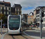 Tram CAF URBOS 5106, nahe der Haltestelle la Batte in L�ttich.