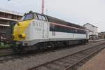 Ex-NMBS 5512 steht am 6 Mai 2023 bei der SCM in Maldegem während die jahrliche Dampftage.