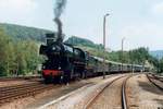 PFT-TSP 26.101 treft w�hrend ein Bahnhofsfest in Trois-Ponts ein am 13 Juli 1999.