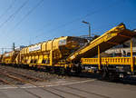 Die Plasser & Theurer Materialf�rder- und Siloeinheit MFS 40 S (Endladung nach unten ins Gleis m�glich), Nr.