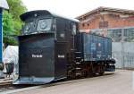 KLIMA-Schneepflug Bauart 845 ehemals der DB 80 80 9743 016-5, am 18.05.2014 ausgestellt beim Erlebnisbahnhof Westerwald der Westerw�lder Eisenbahnfreunde 44 508 e.