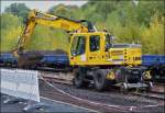 - Gleisbauarbeiten in Herdorf - Montags morgens (15.10.2012) hatte ich nochmal die Gelegenheit die Gleisbauarbeiten im Bahnhof von Herdorf zu beobachten.