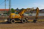   Zweiwegebagger ATLAS 1604 ZW mit Abst�tzpratzen der Firma H.