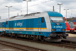   Die Siemens ER 20  Hercules   223 063-9 (92 80 1223 063-9 D-VBG) hat am 27.03.2016 ihr Ziel den Hbf Hof, mit dem Alex Nord (München - Regensburg - Schwandorf - Hof), Umlauf ALX 84106, erreicht.
