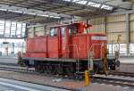   Die 363 238-7 (98 80 3363 238-7 D-DB) der DB Schenker Rail Deutschland AG, ex DB 365 238-5, ex DB 361 238-9, ex DB 261 238-0 und ex V 60 1238, ist am 25.08.2013 im Hauptbahnhof Chemnitz abgestellt.