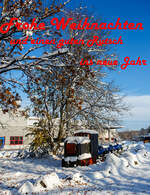 w�nsche ich Allen!!!
Gesegnete und besinnliche Festtage. Auf das das neue Jahr Euch Gesundheit, Gl�ck, Erfolg, und Zufriedenheit bringt. Und auf dass das neue Jahr  uns wieder FRIEDEN auf der Welt bringt. 
In diesem Sinne Liebe Gr��e
Armin

Zum Bild: Kleiner 600mm Feldbahn-Kipplore-Zuals Denkmal beim Betriebshof der Westerwaldbahn (WEBA), hier am ersten Advent dem 03 Dezember 2023 auf der Bindweide bei Steinebach/Sieg. Vorne eine 600mm DIEMA Feldbahnlok (Typ und Baujahr sind mir unbekannt), dahinter 5 Kipploren. 

