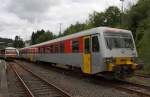 Daadetalbahn VT/VS 51 (BR 628.4) der Westerwaldbahn (WEBA) am 13.06.2011 abgestellt am Bahnhof Betzdorf/Sieg.