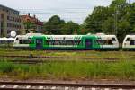 Alle guten Dinge sind drei - VT 002 (650 029-1) ein ADtranz Regio-Shuttle RS1 der Freiburg-S-Bahn GmbH (BSB) f�hrt am 25.05.2012 in den Hbf Freiburg (Breisgau) ein.