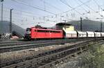 151 061-9 mit Kalkzug auf der Geislinger Steige am 15.08.1997.